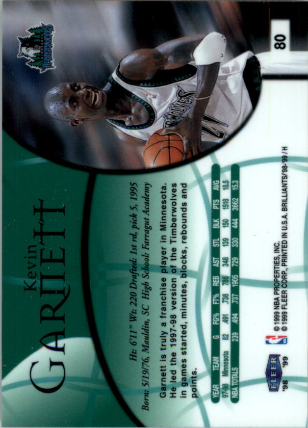 1998/1999 Fleer Brilliants Basketball - Picture 103 of 189