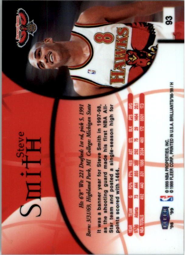 1998/1999 Fleer Brilliants Basketball - Picture 121 of 189