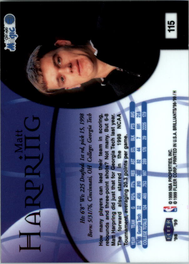 1998/1999 Fleer Brilliants Basketball - Picture 139 of 189