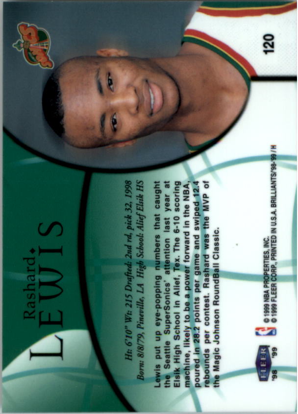 1998/1999 Fleer Brilliants Basketball - Picture 149 of 189