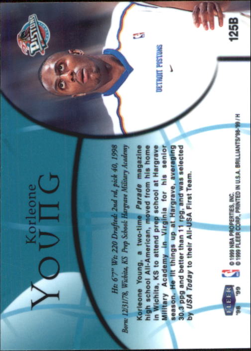 1998/1999 Fleer Brilliants Basketball - Picture 153 of 189