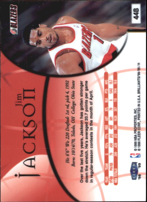 1998/1999 Fleer Brilliants Basketball - Picture 157 of 189
