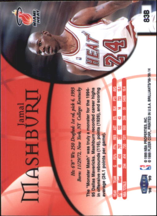 1998/1999 Fleer Brilliants Basketball - Picture 165 of 189