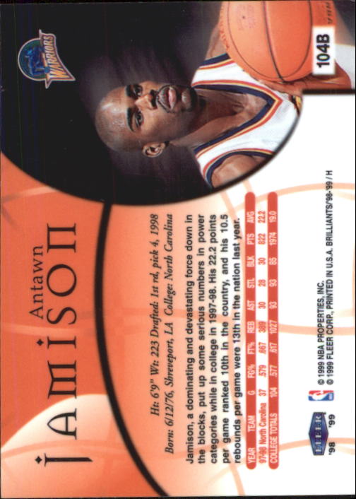 1998/1999 Fleer Brilliants Basketball - Picture 171 of 189