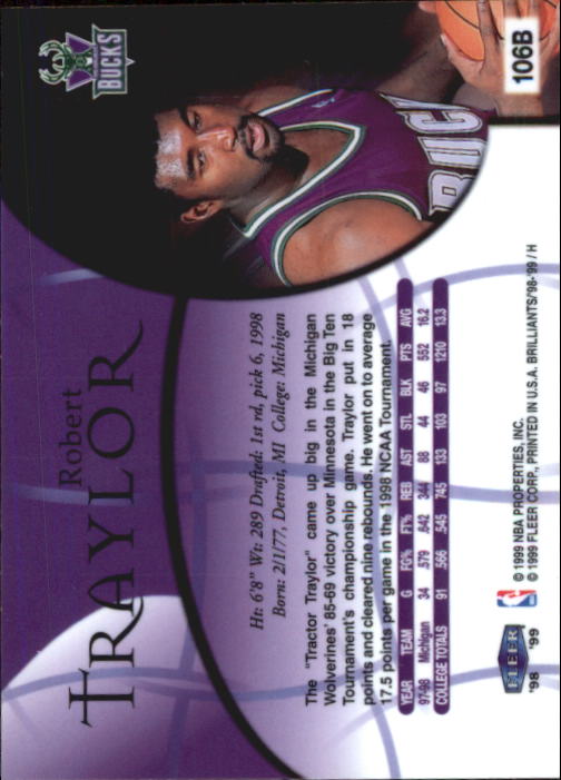 1998/1999 Fleer Brilliants Basketball - Picture 173 of 189
