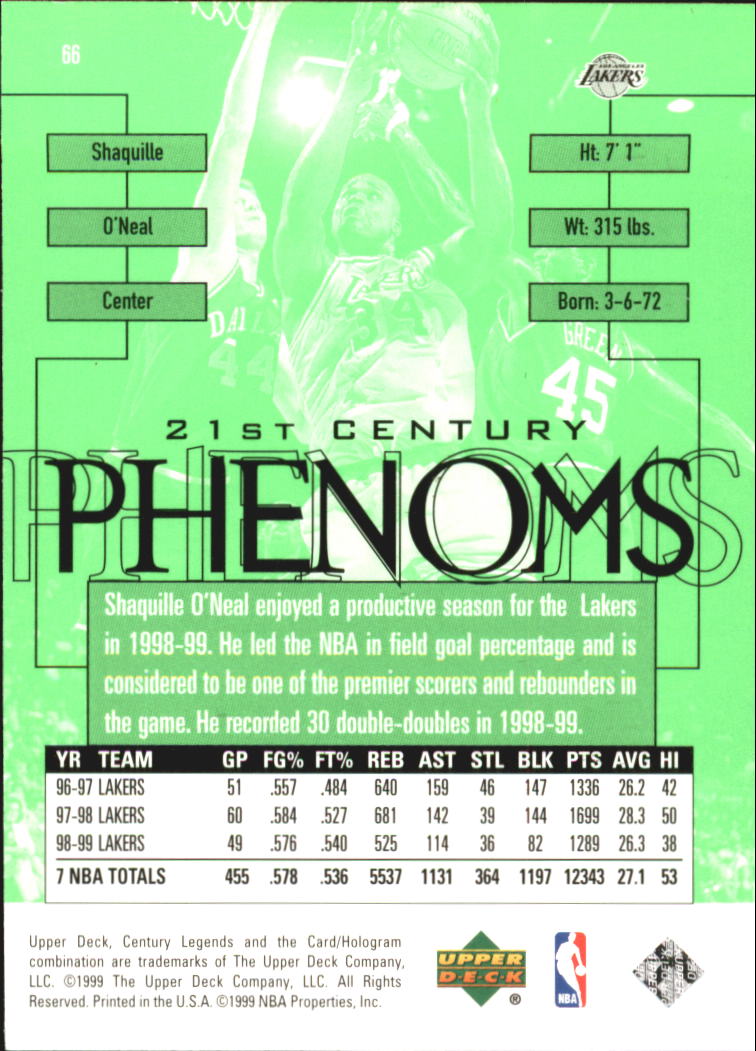 1999 Century Legends (Upper Deck) Basketball - Picture 128 of 212