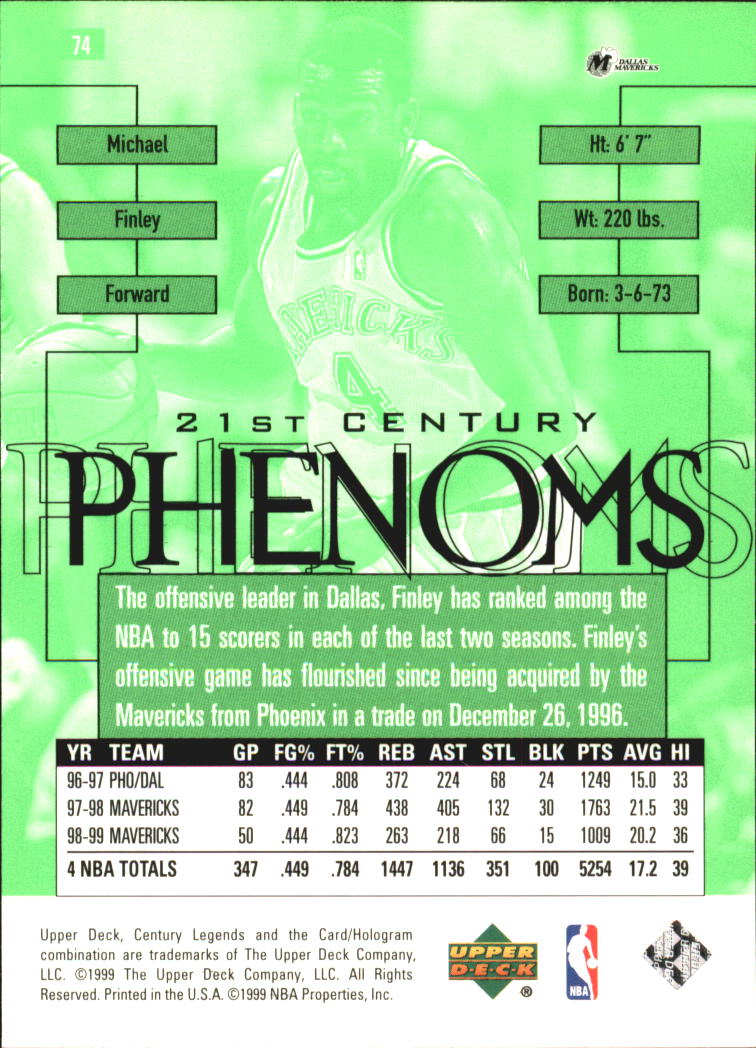 1999 Upper Deck Century Legends Basketball Card Pick - Picture 132 of 156