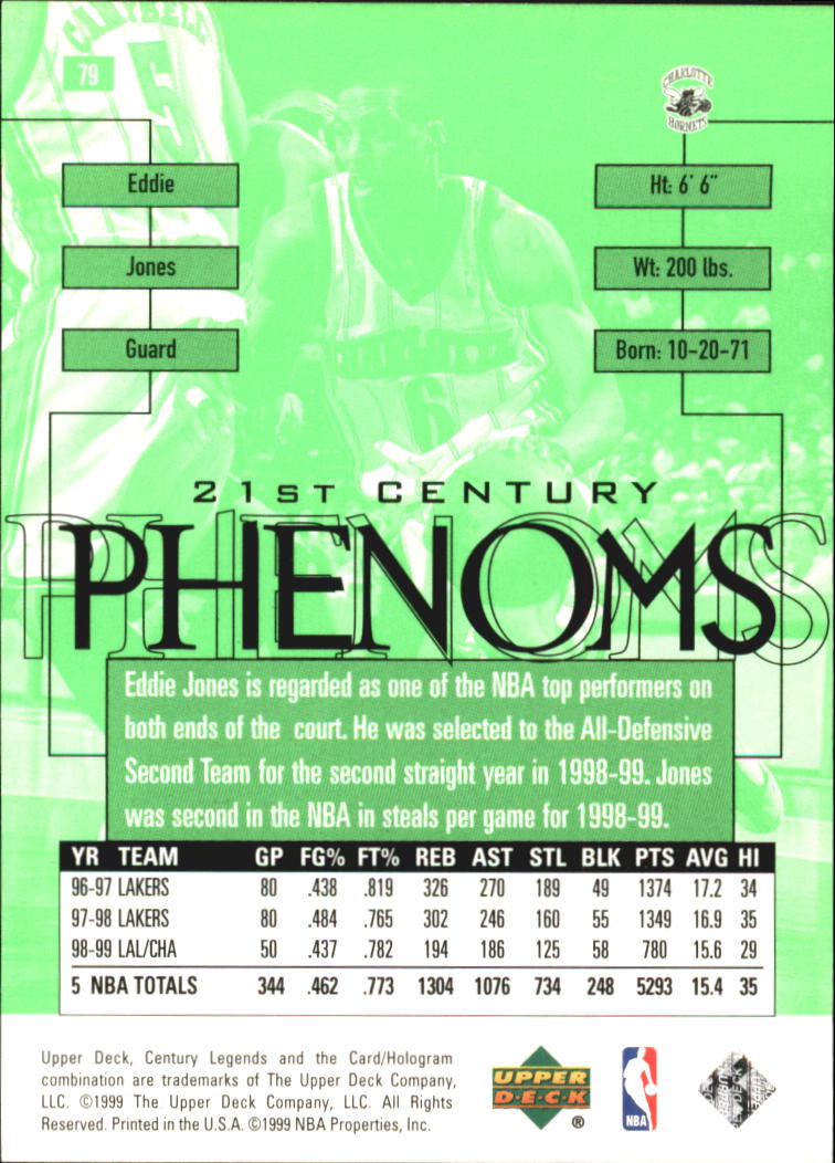 1999 Upper Deck Century Legends Basketball Card Pick - Picture 142 of 156