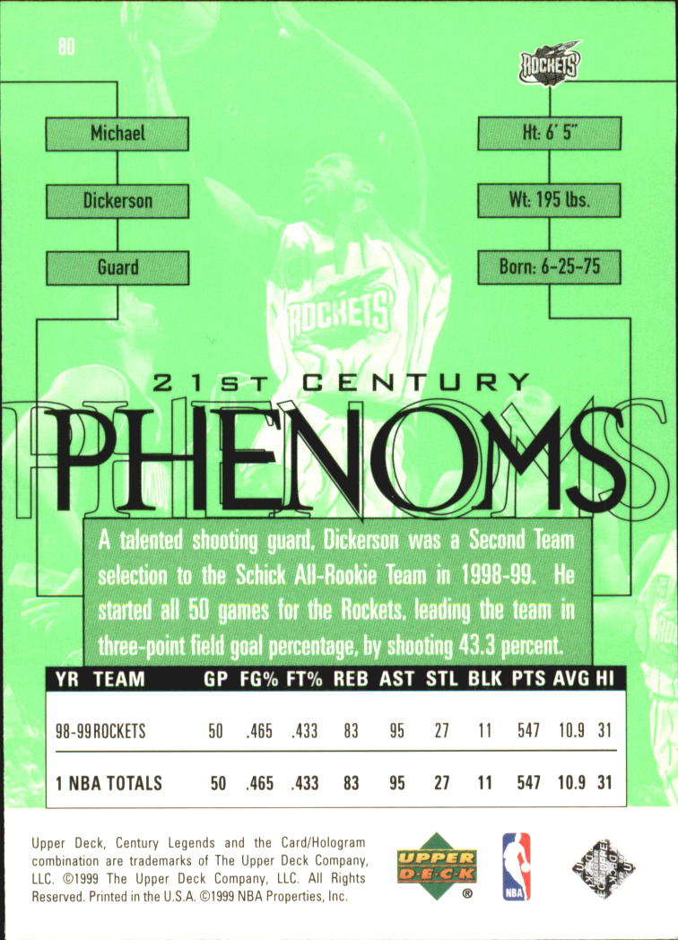 1999 Upper Deck Century Legends Basketball Card Pick - Picture 144 of 156