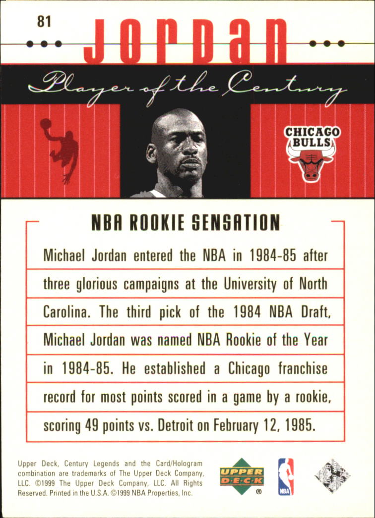 1999 Upper Deck Century Legends Basketball Card Pick - Picture 146 of 156