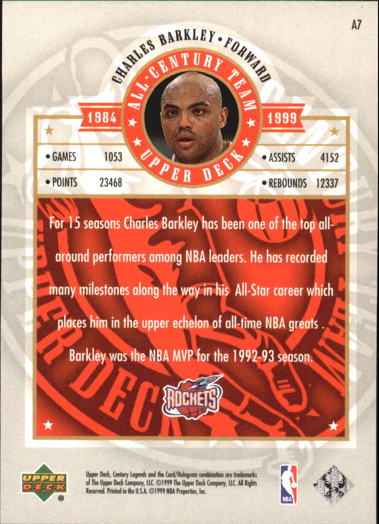 1999 Century Legends (Upper Deck) Basketball - Picture 178 of 212