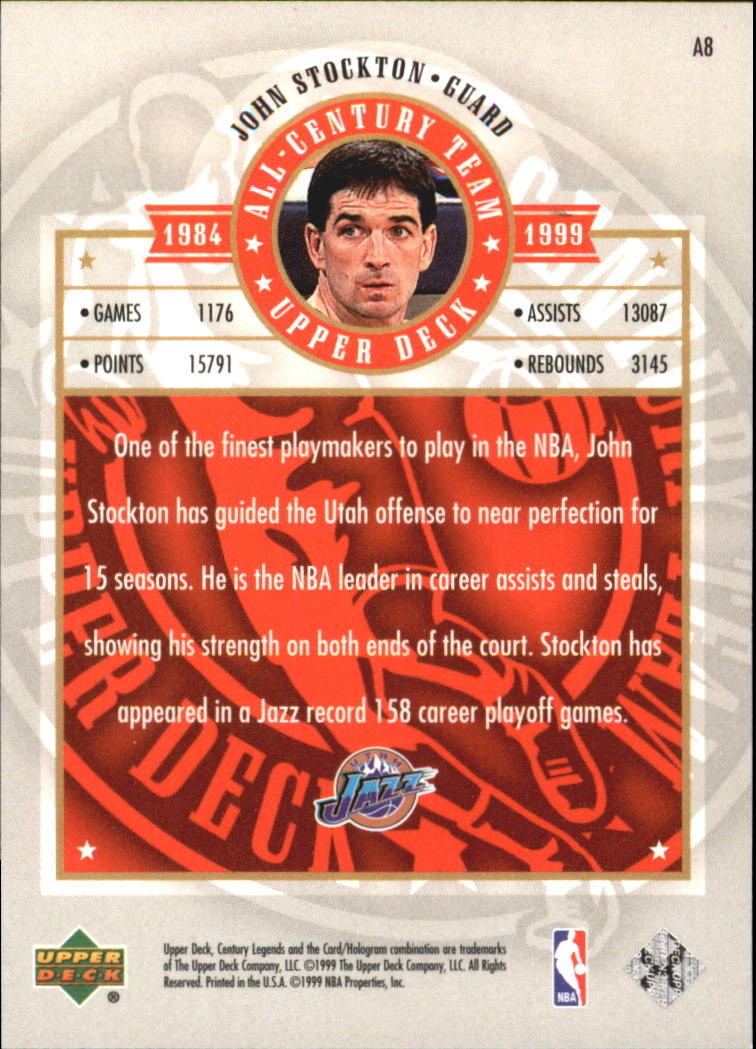 1999 Century Legends (Upper Deck) Basketball - Picture 180 of 212