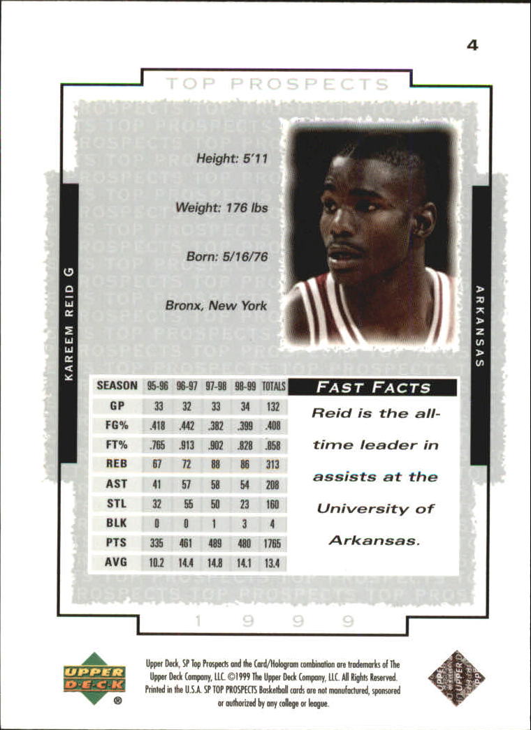 1999 SP Top Prospects (Upper Deck) Basketball - Picture 5 of 71