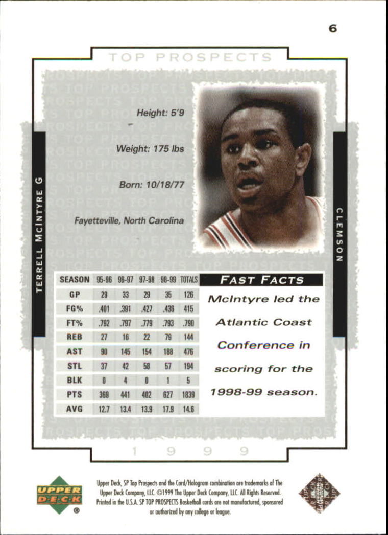 1999 SP Top Prospects (Upper Deck) Basketball - Picture 9 of 71