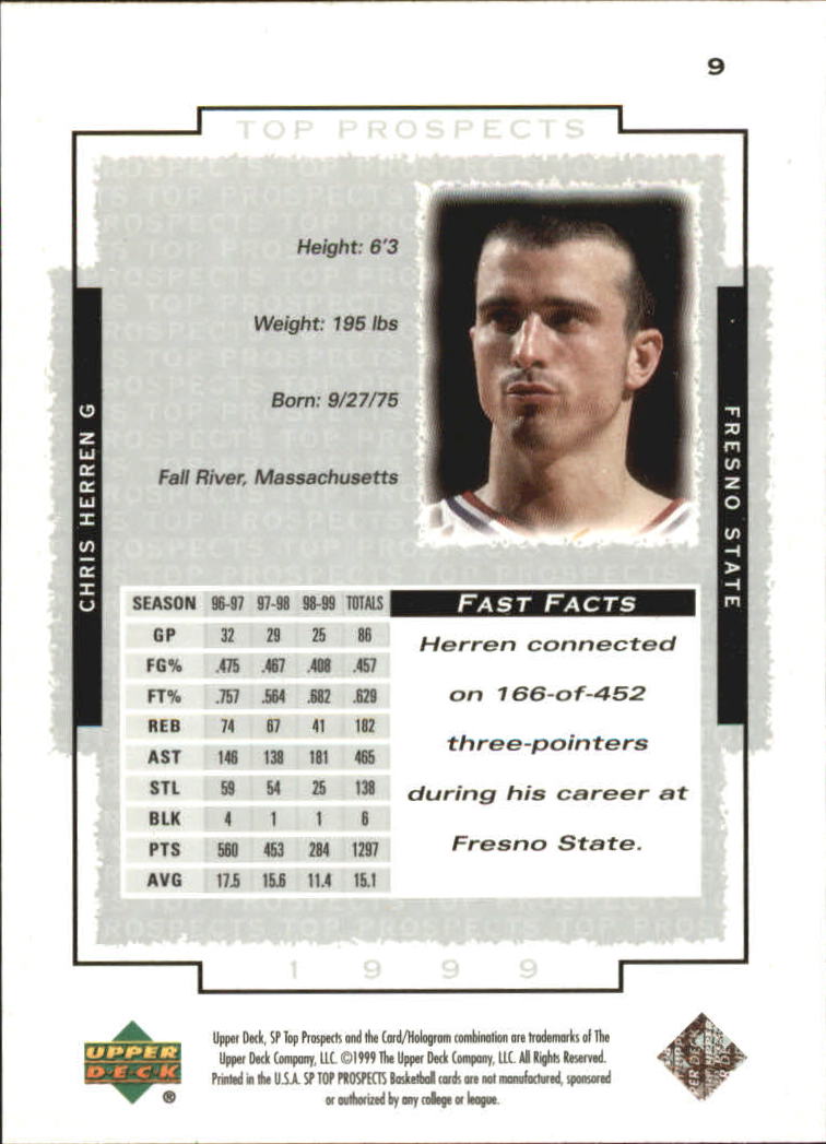 1999 SP Top Prospects (Upper Deck) Basketball - Picture 13 of 71