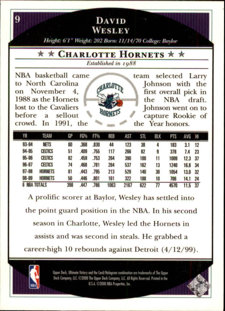 1999/2000 Ultimate Victory (Upper Deck) Basketball - Picture 17 of 169