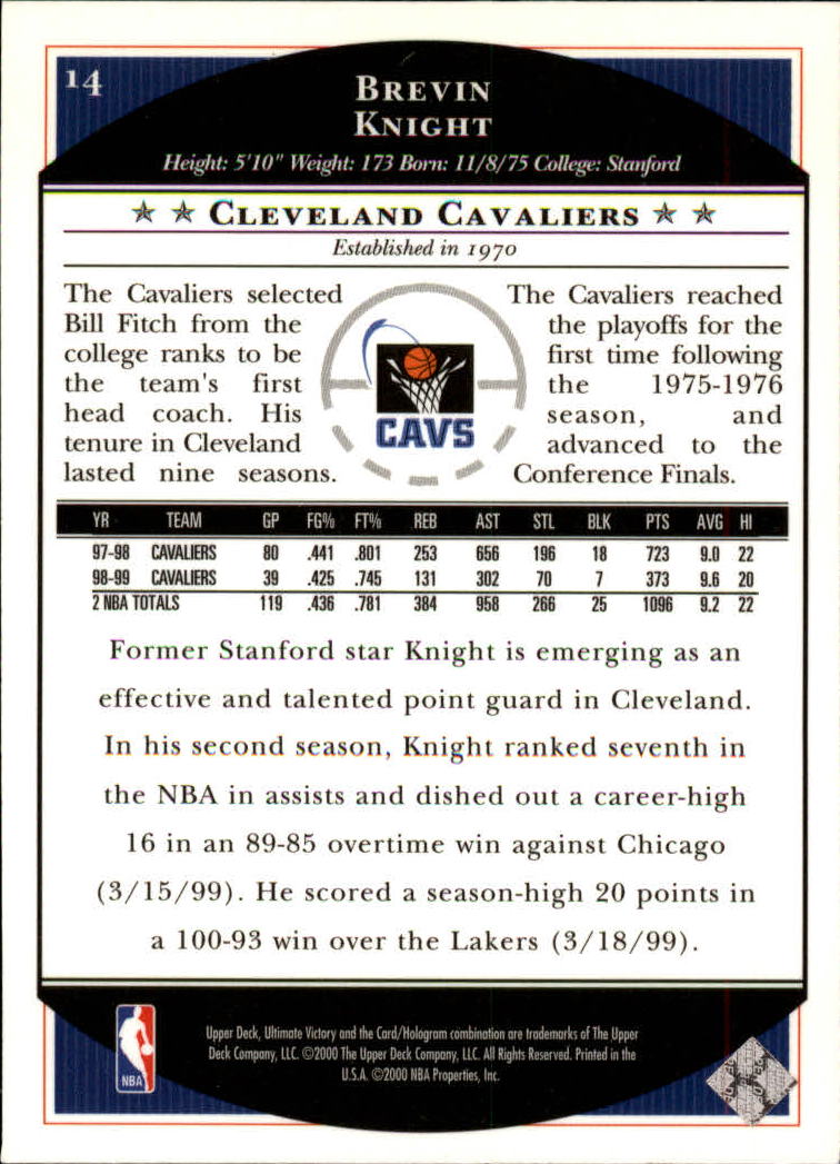 1999/2000 Ultimate Victory (Upper Deck) Basketball - Picture 23 of 169
