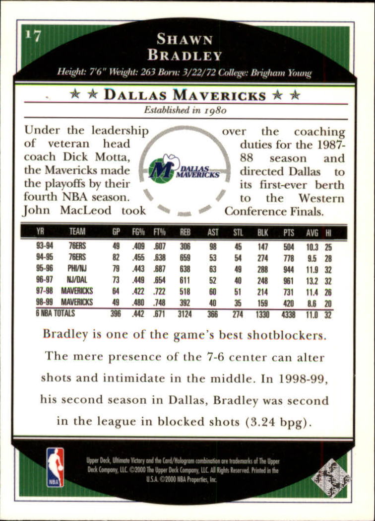 1999/2000 Ultimate Victory (Upper Deck) Basketball - Picture 29 of 169