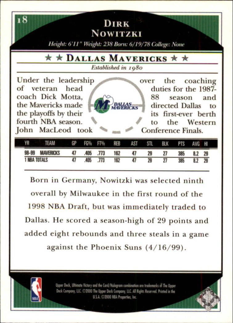 1999/2000 Ultimate Victory (Upper Deck) Basketball - Picture 31 of 169