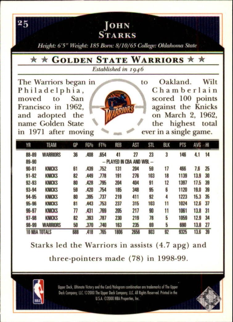 1999/2000 Ultimate Victory (Upper Deck) Basketball - Picture 41 of 169