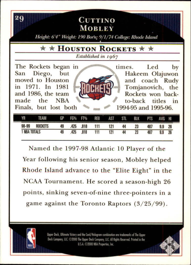 1999/2000 Ultimate Victory (Upper Deck) Basketball - Picture 49 of 169