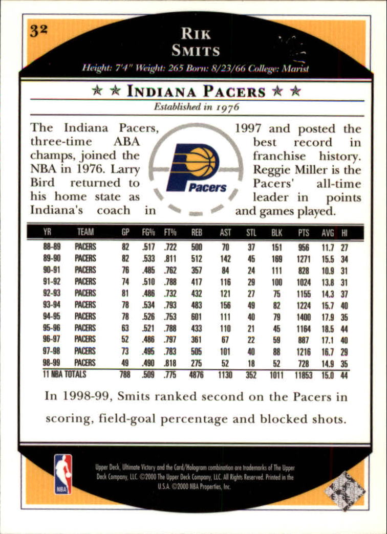 1999/2000 Ultimate Victory (Upper Deck) Basketball - Picture 53 of 169
