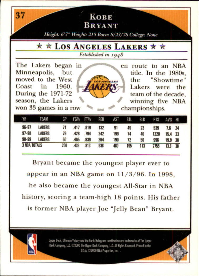 1999/2000 Ultimate Victory (Upper Deck) Basketball - Picture 63 of 169
