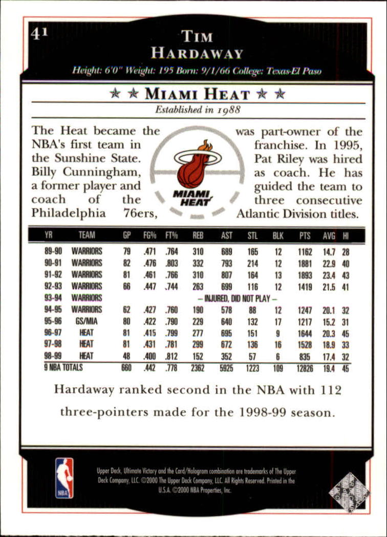 1999/2000 Ultimate Victory (Upper Deck) Basketball - Picture 69 of 169