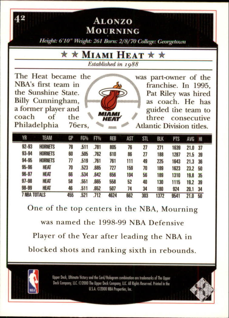 1999/2000 Ultimate Victory (Upper Deck) Basketball - Picture 71 of 169