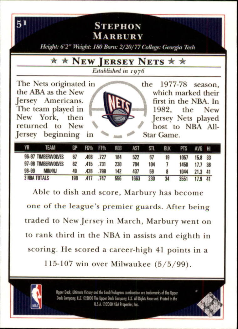 1999/2000 Ultimate Victory (Upper Deck) Basketball - Picture 85 of 169