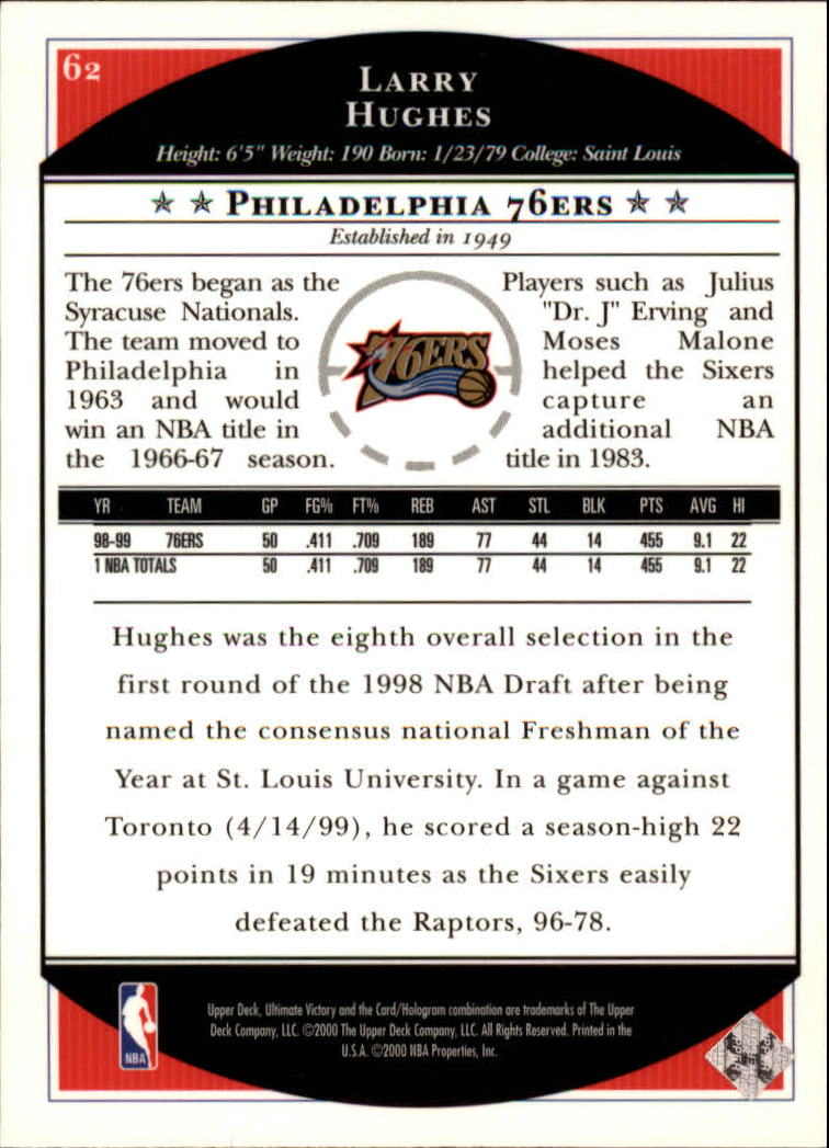 1999/2000 Ultimate Victory (Upper Deck) Basketball - Picture 105 of 169