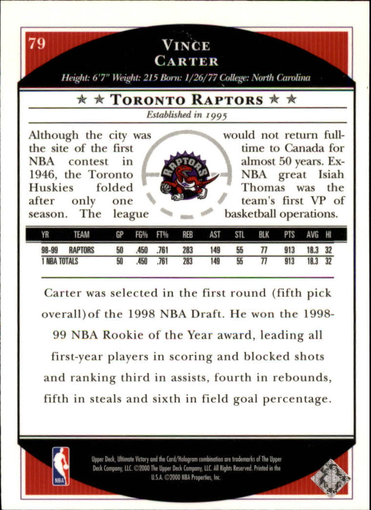 1999/2000 Ultimate Victory (Upper Deck) Basketball - Picture 133 of 169