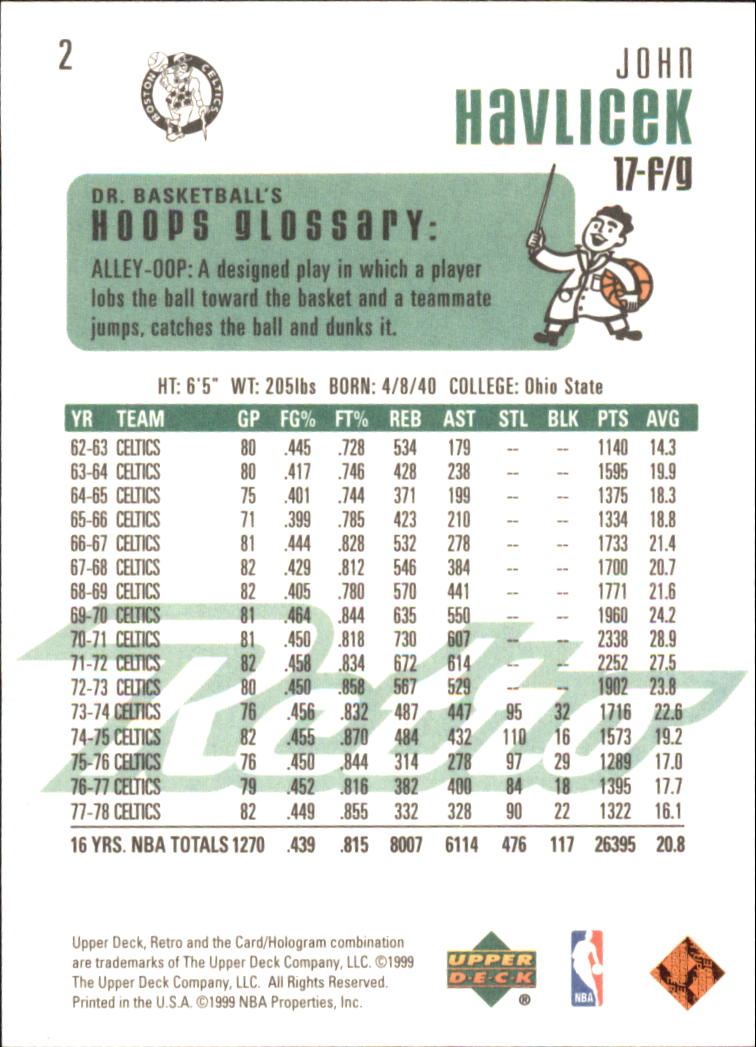 1999/2000 Retro (Upper Deck) Basketball - Picture 5 of 224