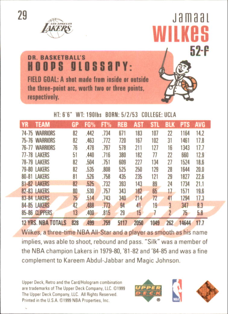 1999/2000 Retro (Upper Deck) Basketball - Picture 55 of 224