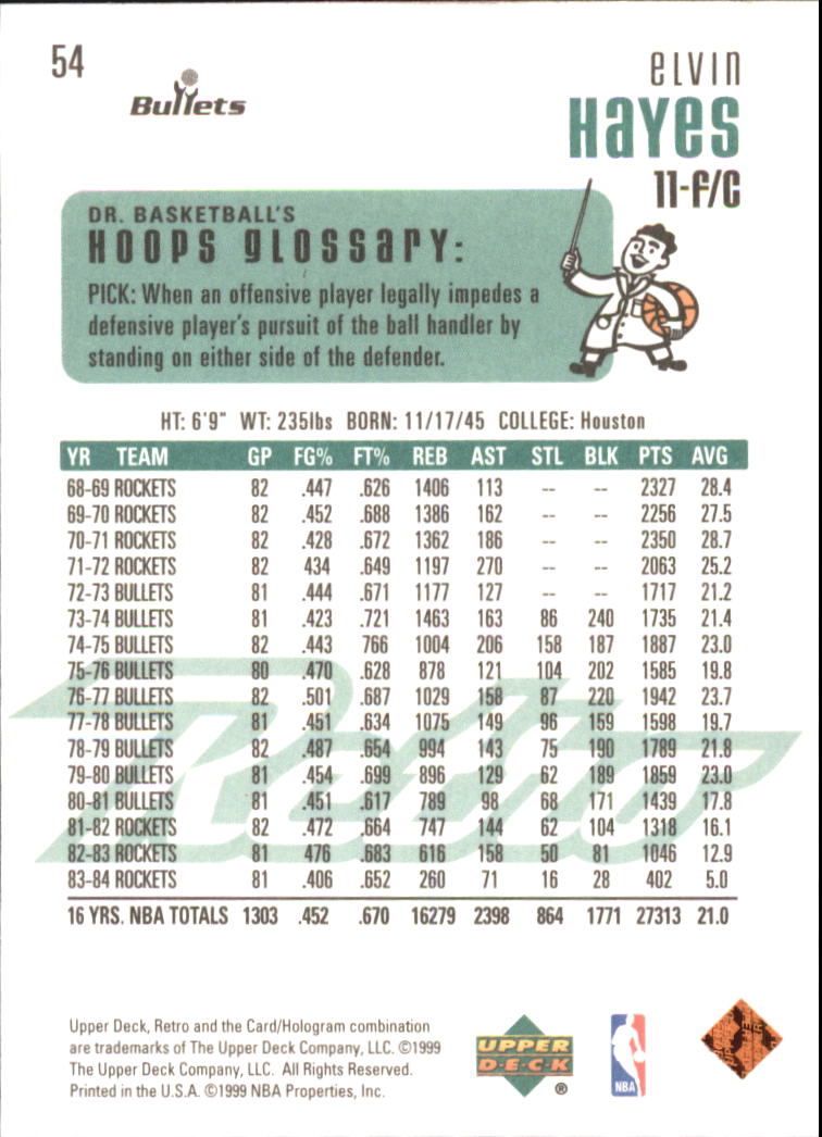 1999/2000 Retro (Upper Deck) Basketball - Picture 97 of 224