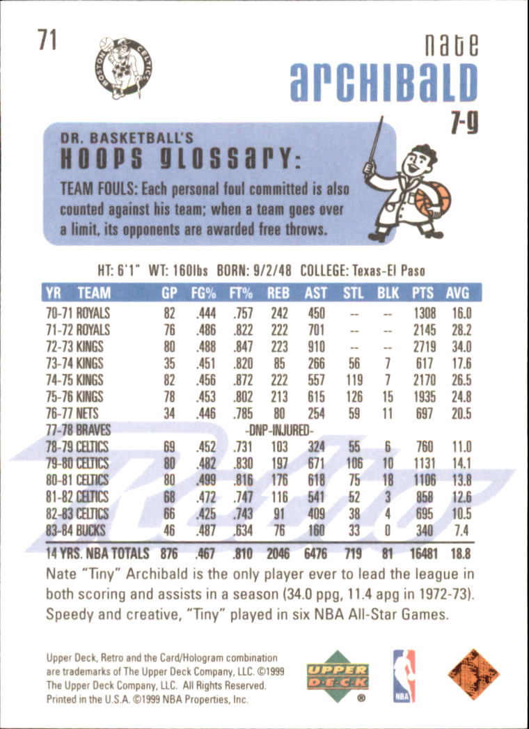 1999/2000 Retro (Upper Deck) Basketball - Picture 127 of 224