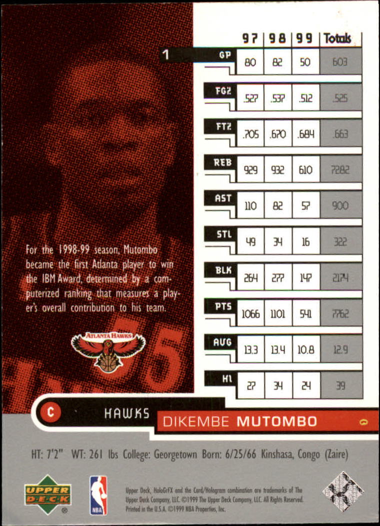1999/2000 HoloGrFX (Upper Deck) Basketball - Picture 3 of 93