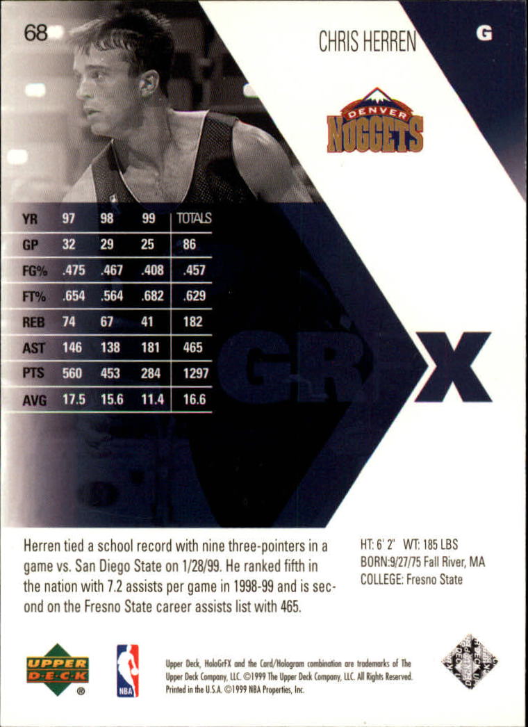 1999/2000 HoloGrFX (Upper Deck) Basketball - Picture 61 of 93