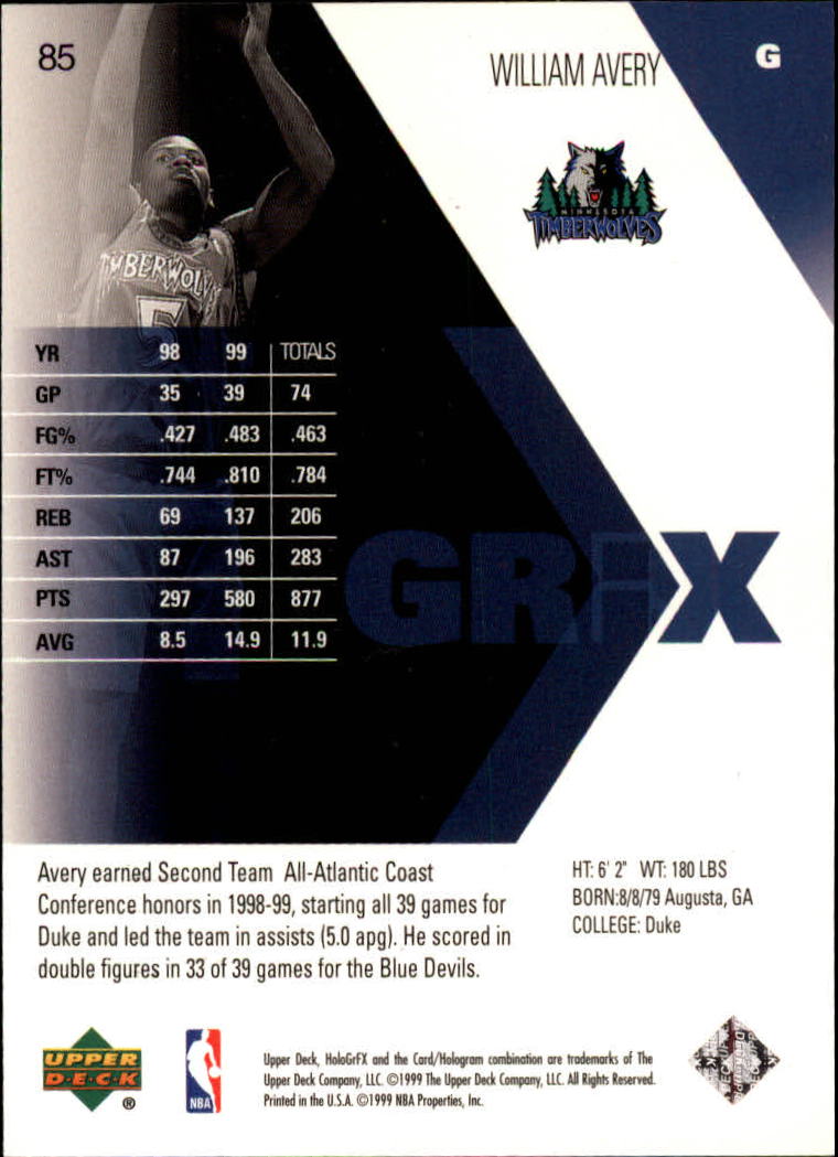 1999/2000 HoloGrFX (Upper Deck) Basketball - Picture 77 of 93