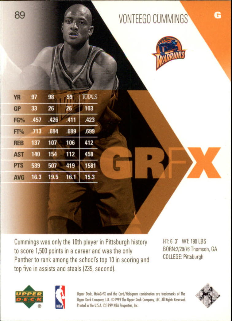 1999/2000 HoloGrFX (Upper Deck) Basketball - Picture 81 of 93
