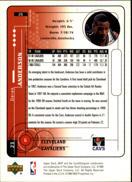 1999-00 Upper Deck MVP Basketball Card Pick | eBay