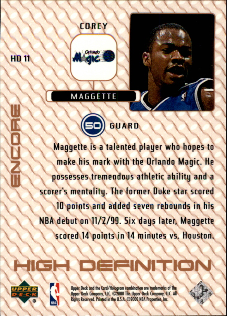 1999/2000 Encore (Upper Deck) Basketball - Picture 187 of 203