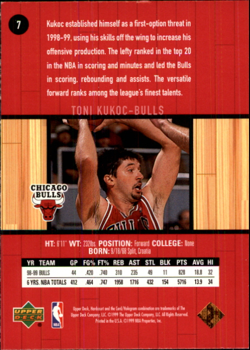 1999/2000 Hardcourt (Upper Deck) Basketball - Picture 7 of 57