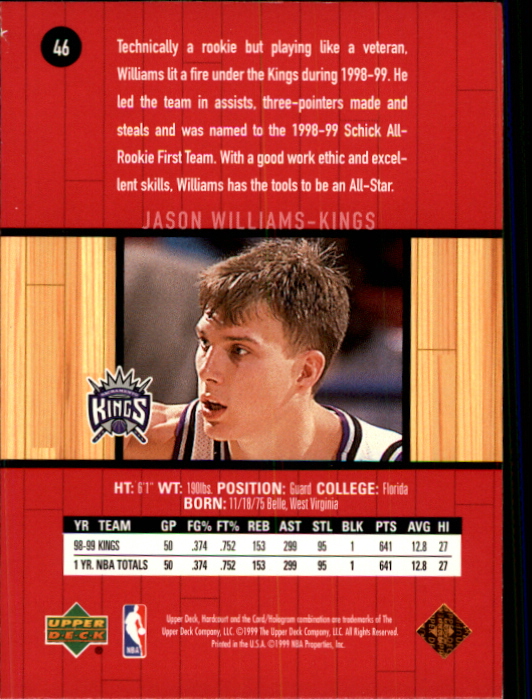 1999/2000 Hardcourt (Upper Deck) Basketball - Picture 23 of 57