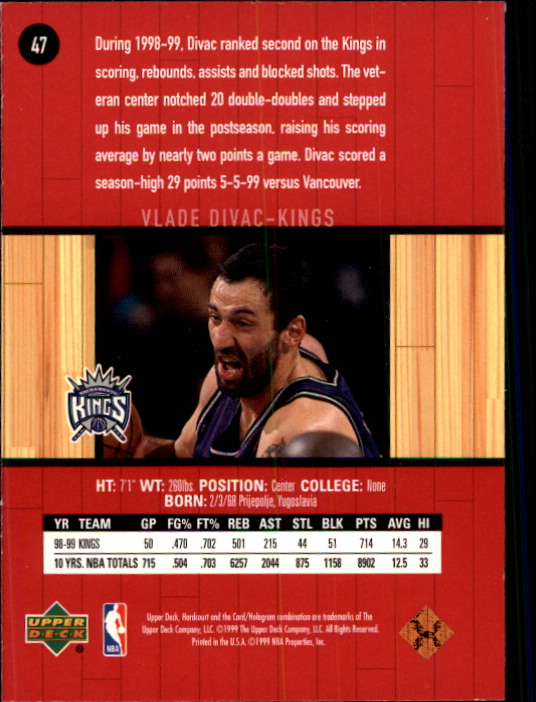 1999/2000 Hardcourt (Upper Deck) Basketball - Picture 25 of 57