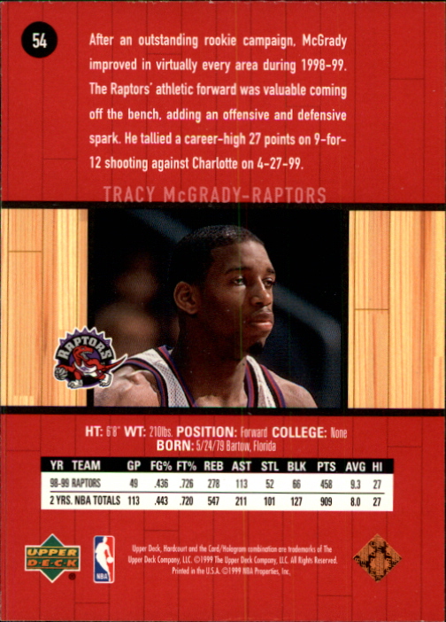 1999/2000 Hardcourt (Upper Deck) Basketball - Picture 31 of 57