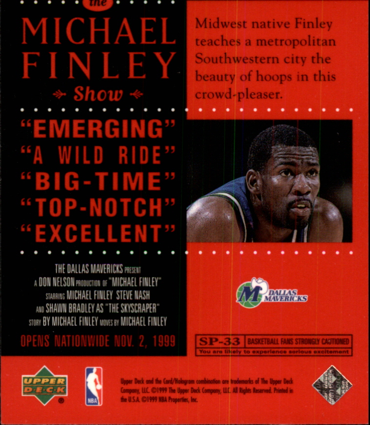 1999/2000 Upper Deck Basketball Part 2 Insert Cards - Picture 59 of 87