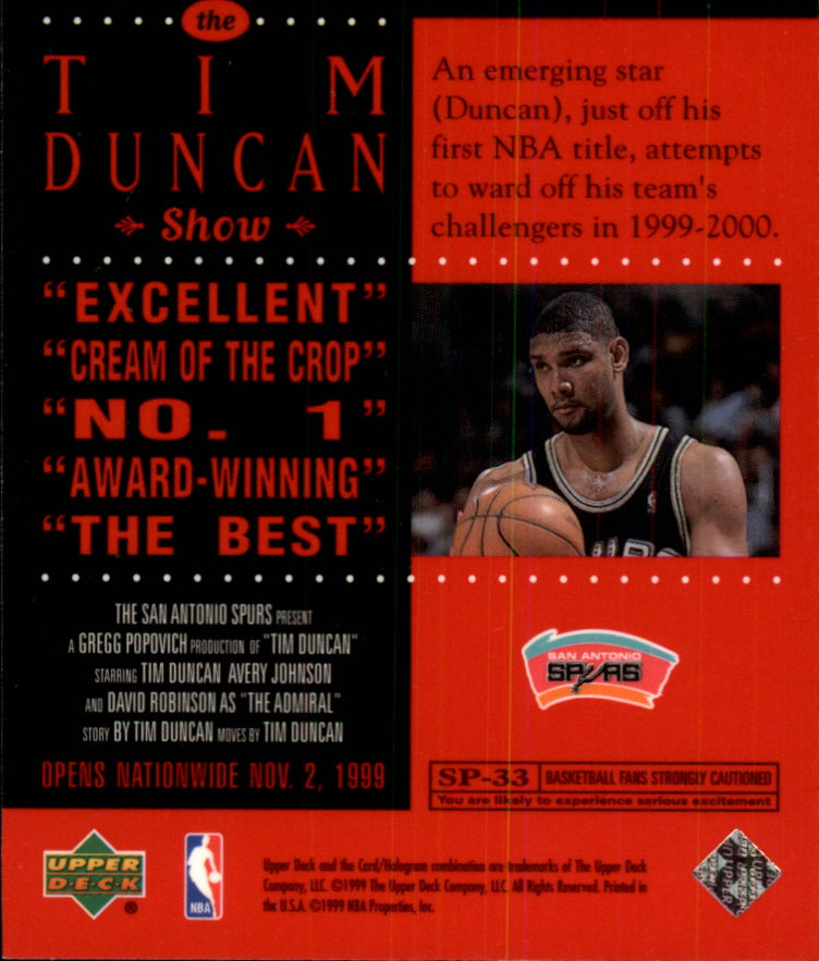 1999/2000 Upper Deck Basketball Part 2 Insert Cards - Picture 71 of 87
