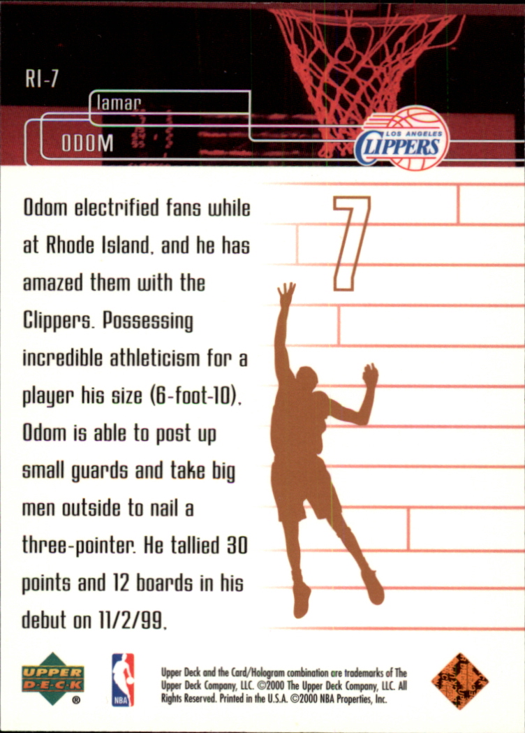 1999/2000 Upper Deck Basketball Part 2 Insert Cards - Picture 83 of 87