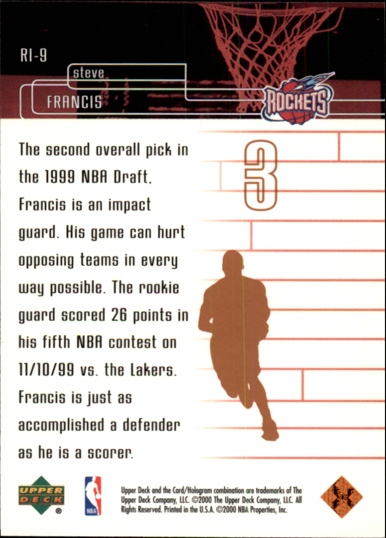 1999/2000 Upper Deck Basketball Part 2 Insert Cards - Picture 85 of 87